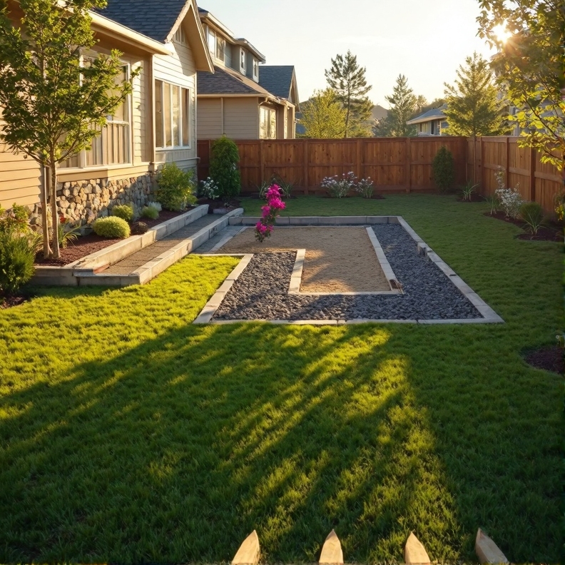 Beautiful backyard landscaping project